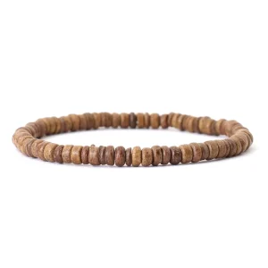 bracelet minimaliste bois naturel