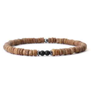 bracelet bois onyx noir