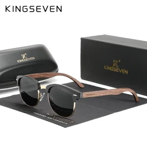 Lunettes de Soleil en Bois Noyer UV400
