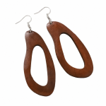 Boucles d'Oreilles Bois Goutte