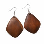 Boucles d'Oreilles Bois Losange