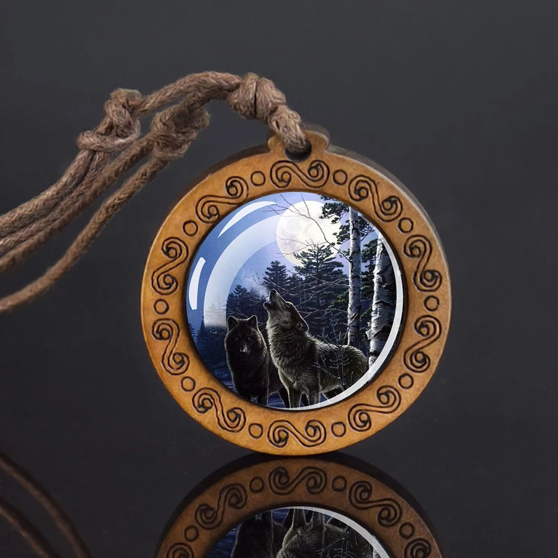 Collier Loup en Bois – Pendentif Esprit Sauvage – Image 9