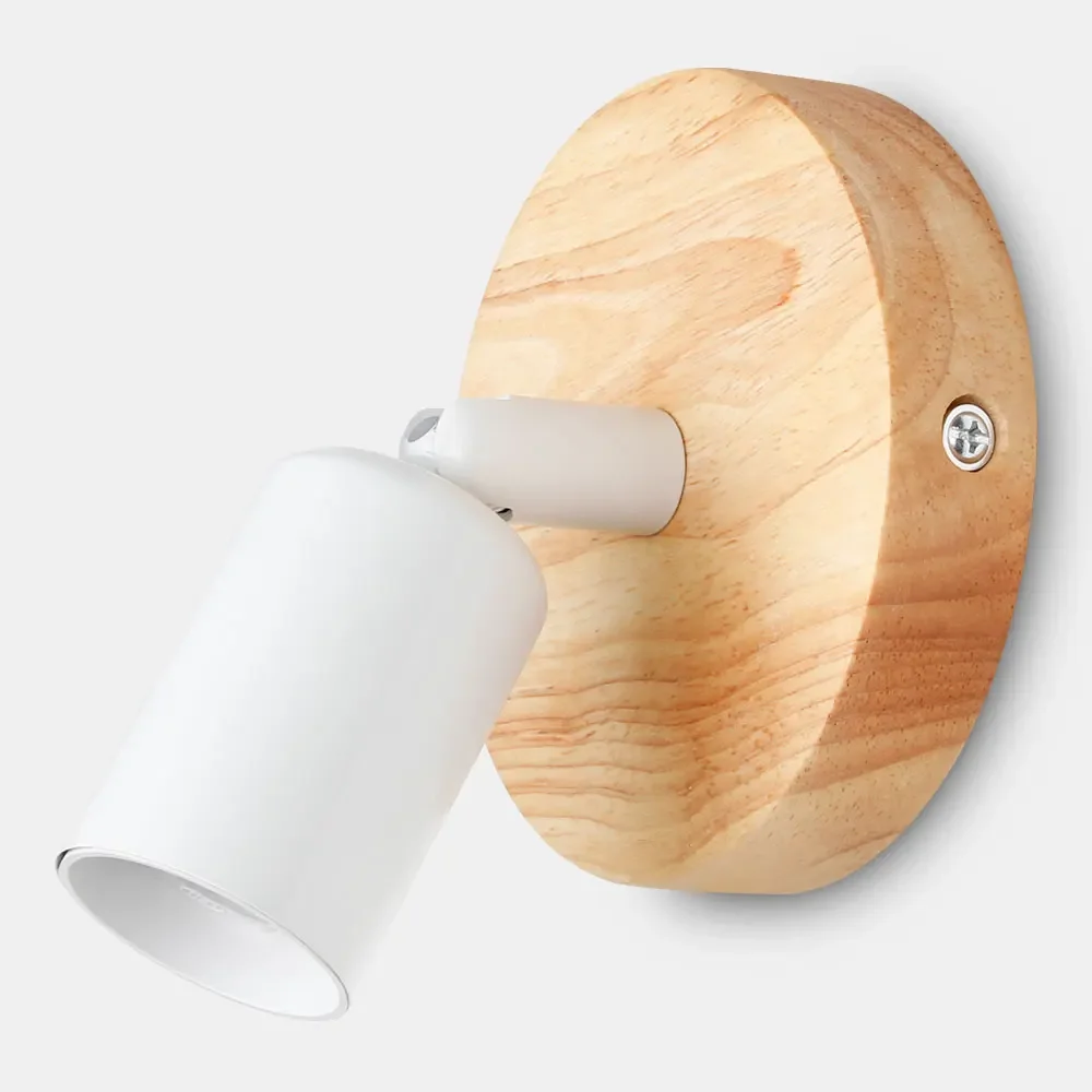 Applique murale E27 coloris blanc
