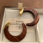 Boucles d'Oreilles en Bois - Alba