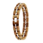 Bracelet en Bois d’Olivier & Acier Inoxydable
