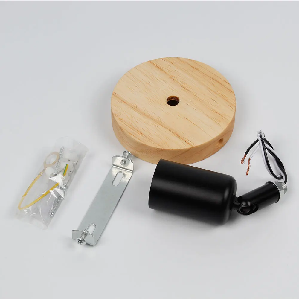 Détail du support orientable en bois