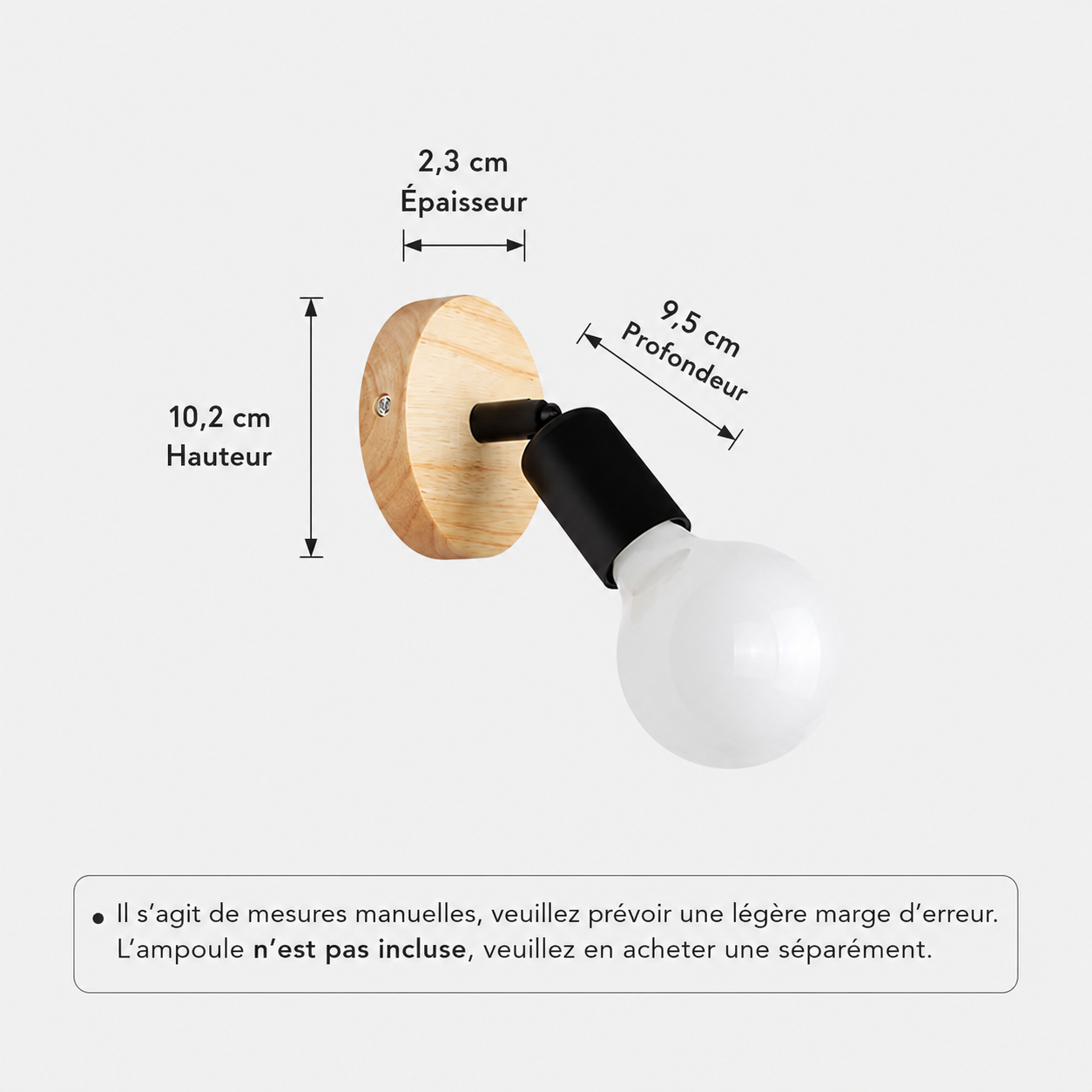 Profil de l'applique murale orientable