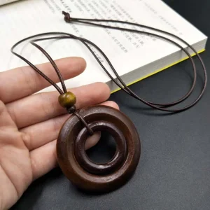 pendentif anneaux bohème