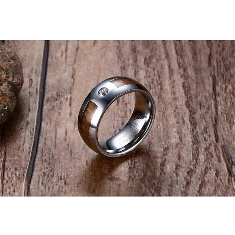 accessoire mode homme en bois et Tungstène
