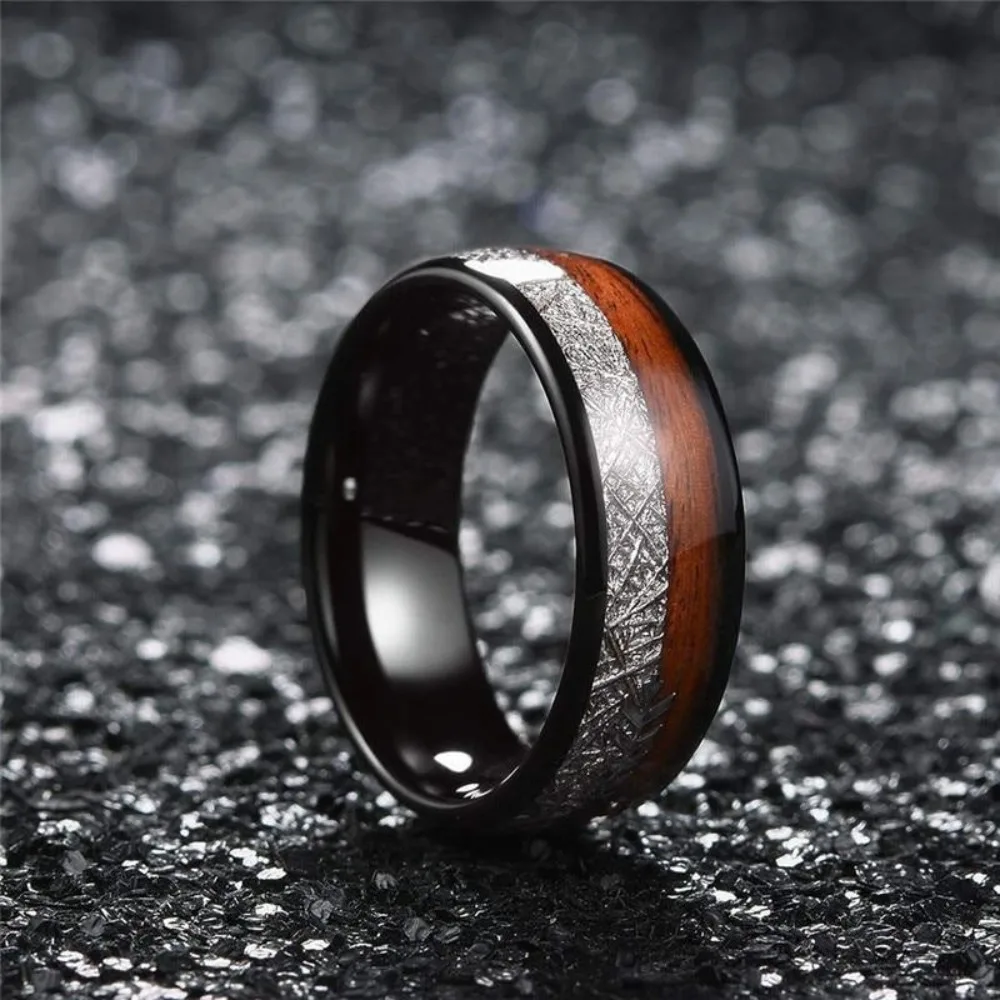 bague homme en tungstène avec design original