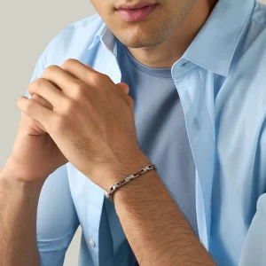bracelet homme en bois avec maillons réglables