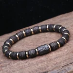 bracelet en bois d’ébène noir