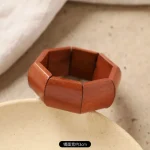 bracelet manchette en bois femme
