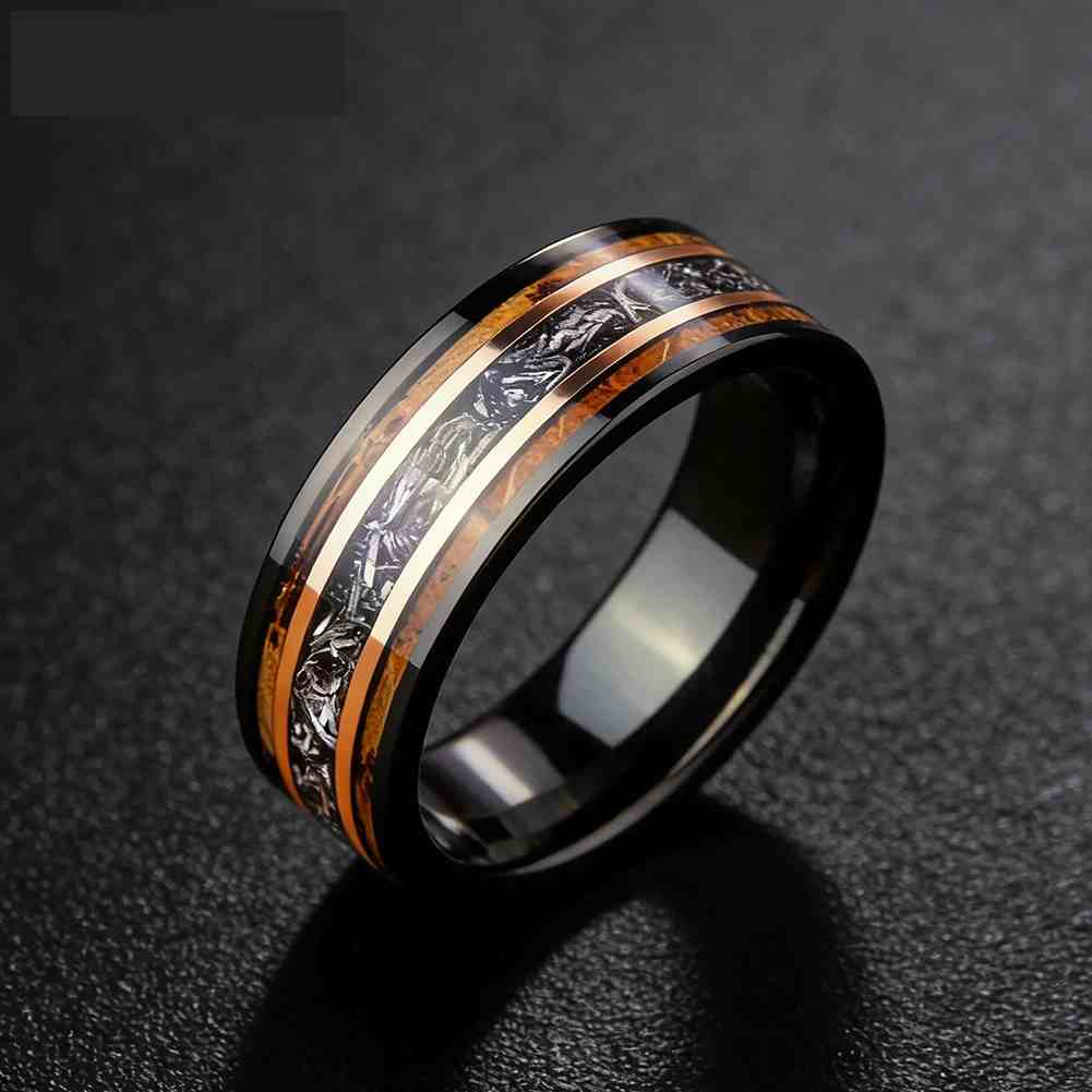 bijou homme en tungstène et bois pour mariage