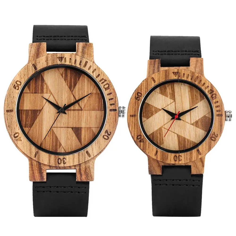 montre en bois design moderne