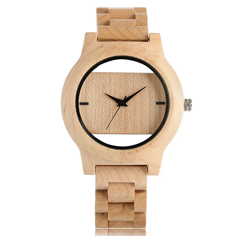 Montre en Bois pour Homme et Femme – Cadran Évidé Original – Image 8