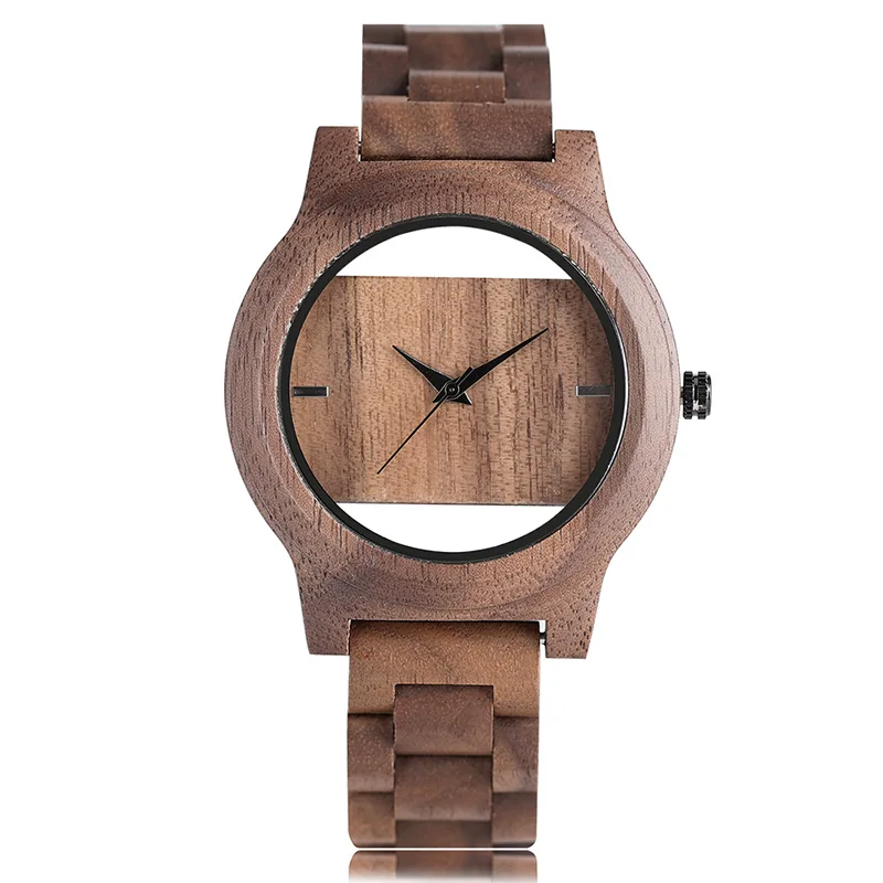 Montre en Bois pour Homme et Femme – Cadran Évidé Original – Image 7