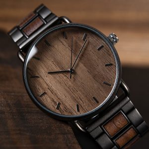montre bois naturel homme