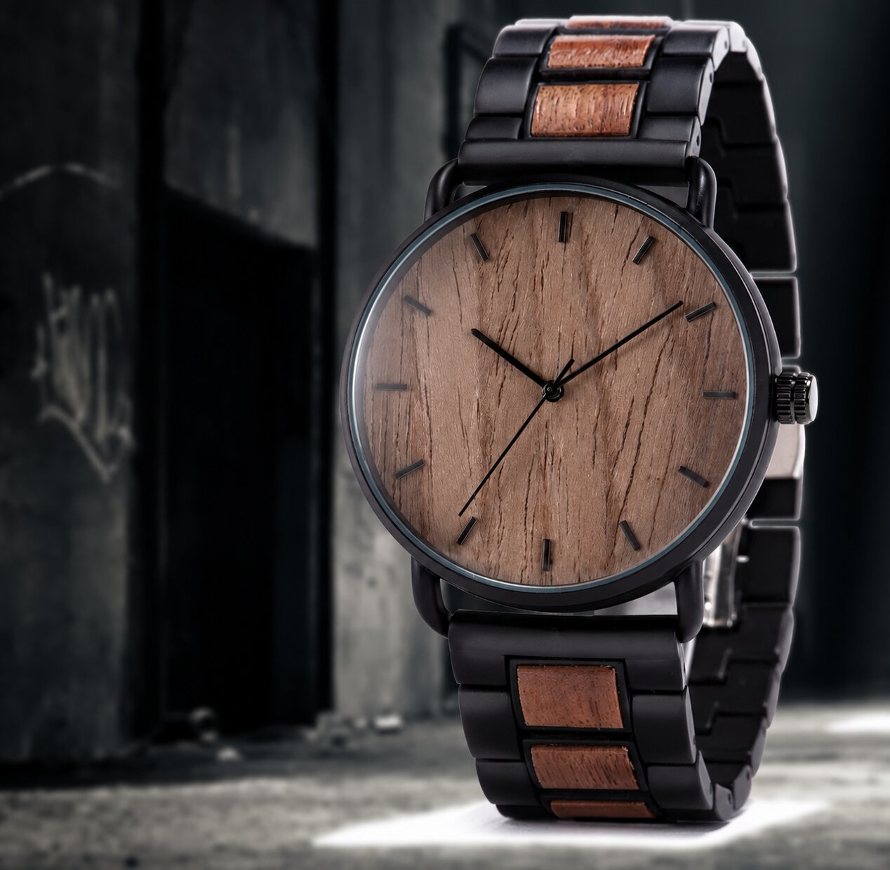 accessoire écologique en bois pour homme